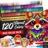 imageARTISTRO 120 Acrylic Paint Markers  Paint Pens for Drawing Brush  Fine Tips  For Fabric Rock Glass Wood DIY Craft Canvas  Art and Craft Supplies for Adults Teens Kids
