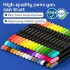 imageARTISTRO 48 Acrylic Paint Markers  Paint Pens for Drawing Brush  Fine Tips  For Fabric Rock Glass Wood DIY Eggs  Art amp Craft Supplies for Adults Teens Kids  Easter Basket Stuffers