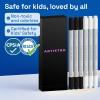 imageARTISTRO Acrylic Paint Pens  Dual Tip Markers  Brush amp Fine Tip Paint Pens for Calligraphy Crafts Greeting Cards Ornament Decor DIY Art BlackampWhiteBlackWhite