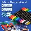 image:imageARTISTRO 12 Acrylic Paint Markers  Paint Pens for Drawing Brush  Fine Tips  For Fabric Rock Glass Wood DIY Eggs  Art amp Craft Supplies for Adults Teens Kids  Easter Basket Stuffers