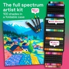 image:imageARTISTRO 100 DualTip Acrylic Paint Pens With Storage Bag  Markers With Brush  Fine Precision Tips  Multisurface Painting for Fabric Rock Glass Wood amp More