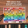 image:imageARTISTRO 168 DualTip Acrylic Paint Pens With Storage Bag  Markers With Brush  Fine Precision Tips  Multisurface Painting for Fabric Rock Glass Wood amp More