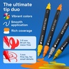 image:imageARTISTRO 168 DualTip Acrylic Paint Pens With Storage Bag  Markers With Brush  Fine Precision Tips  Multisurface Painting for Fabric Rock Glass Wood amp More
