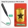 image:imageARTISTRO 2 Glitter Gold Acrylic Paint Markers  07mm Extra FineTip Paint Pens  Perfect for Crafting Art Projects amp MoreBlack