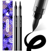 image:imageARTISTRO 2 Glitter Gold Acrylic Paint Markers  07mm Extra FineTip Paint Pens  Perfect for Crafting Art Projects amp MoreBlack