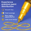 image:imageARTISTRO 2 Glitter Gold Acrylic Paint Markers  07mm Extra FineTip Paint Pens  Perfect for Crafting Art Projects amp MoreGlitter Gold