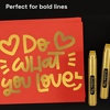 image:imageARTISTRO 2 Glitter Gold Acrylic Paint Markers  07mm Extra FineTip Paint Pens  Perfect for Crafting Art Projects amp MoreGold