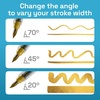 image:imageARTISTRO 2 Glitter Gold Acrylic Paint Markers  07mm Extra FineTip Paint Pens  Perfect for Crafting Art Projects amp MoreGold