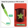 image:imageARTISTRO 2 Glitter Gold Acrylic Paint Markers  07mm Extra FineTip Paint Pens  Perfect for Crafting Art Projects amp MoreLight Green