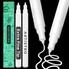 image:imageARTISTRO 2 Glitter Gold Acrylic Paint Markers  07mm Extra FineTip Paint Pens  Perfect for Crafting Art Projects amp MoreWhite