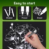 image:imageARTISTRO 2 Glitter Gold Acrylic Paint Markers  07mm Extra FineTip Paint Pens  Perfect for Crafting Art Projects amp MoreWhite