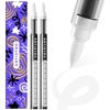 image:imageARTISTRO 2 Glitter Gold Acrylic Paint Markers  07mm Extra FineTip Paint Pens  Perfect for Crafting Art Projects amp MoreWhite