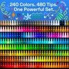 image:imageARTISTRO 12 Gold DualTip Acrylic Paint Markers  Paint Pens Set with Dot amp Fine Tips for Fabric Rock Glass Wood Coloring Books  Arts amp Crafts Gift  Classroom Must Haves amp School Supplies240