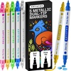 image:imageARTISTRO 12 Gold DualTip Acrylic Paint Markers  Paint Pens Set with Dot amp Fine Tips for Fabric Rock Glass Wood Coloring Books  Arts amp Crafts Gift  Classroom Must Haves amp School Supplies5