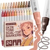 image:imageARTISTRO 12 Gold DualTip Acrylic Paint Markers  Paint Pens Set with Dot amp Fine Tips for Fabric Rock Glass Wood Coloring Books  Arts amp Crafts Gift  Classroom Must Haves amp School Supplies24