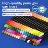 image:imageARTISTRO 12 Gold DualTip Acrylic Paint Markers  Paint Pens Set with Dot amp Fine Tips for Fabric Rock Glass Wood Coloring Books  Arts amp Crafts Gift  Classroom Must Haves amp School Supplies72