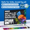 image:imageARTISTRO 12 Gold DualTip Acrylic Paint Markers  Paint Pens Set with Dot amp Fine Tips for Fabric Rock Glass Wood Coloring Books  Arts amp Crafts Gift  Classroom Must Haves amp School Supplies24