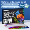 image:imageARTISTRO 12 Gold DualTip Acrylic Paint Markers  Paint Pens Set with Dot amp Fine Tips for Fabric Rock Glass Wood Coloring Books  Arts amp Crafts Gift  Classroom Must Haves amp School Supplies36