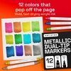 image:imageARTISTRO 12 Gold DualTip Acrylic Paint Markers  Paint Pens Set with Dot amp Fine Tips for Fabric Rock Glass Wood Coloring Books  Arts amp Crafts Gift  Classroom Must Haves amp School Supplies12