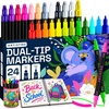 image:imageARTISTRO 12 Gold DualTip Acrylic Paint Markers  Paint Pens Set with Dot amp Fine Tips for Fabric Rock Glass Wood Coloring Books  Arts amp Crafts Gift  Classroom Must Haves amp School Supplies24