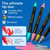 image:imageARTISTRO 120 DualTip Fabric Markers  Fabric Decorating Kit  Permanent for Clothes  Acrylic Paint Pens for Sneakers Bags Shoes Textile Canvas Sewing Craft DIY  Brush and Fine Tip
