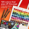 image:imageARTISTRO 120 DualTip Fabric Markers  Fabric Decorating Kit  Permanent for Clothes  Acrylic Paint Pens for Sneakers Bags Shoes Textile Canvas Sewing Craft DIY  Brush and Fine Tip