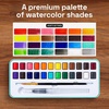 image:imageARTISTRO 24 Watercolors Paint Set  Vivid Colors in a Portable Box  Travel Watercolor Set with Complete Palette