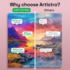 image:imageARTISTRO 24 Watercolors Paint Set  Vivid Colors in a Portable Box  Travel Watercolor Set with Complete Palette