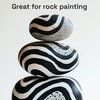 image:imageARTISTRO 5 Gold Paint Pen for Rock Glass Ceramic Wood Tire Fabric Metal Canvas Marking Painting  Set of 5 Acrylic Paint Markers Waterbased  Jumbo TipBlack