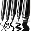 image:imageARTISTRO 5 Gold Paint Pen for Rock Glass Ceramic Wood Tire Fabric Metal Canvas Marking Painting  Set of 5 Acrylic Paint Markers Waterbased  Jumbo TipBlack
