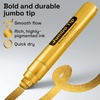 image:imageARTISTRO 5 Gold Paint Pen for Rock Glass Ceramic Wood Tire Fabric Metal Canvas Marking Painting  Set of 5 Acrylic Paint Markers Waterbased  Jumbo TipGold