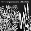 image:imageARTISTRO 5 Gold Paint Pen for Rock Glass Ceramic Wood Tire Fabric Metal Canvas Marking Painting  Set of 5 Acrylic Paint Markers Waterbased  Jumbo TipWhite