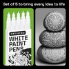 image:imageARTISTRO 5 Gold Paint Pen for Rock Glass Ceramic Wood Tire Fabric Metal Canvas Marking Painting  Set of 5 Acrylic Paint Markers Waterbased  Jumbo TipWhite