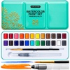 image:imageARTISTRO 24 Watercolors Paint Set  Vivid Colors in a Portable Box  Travel Watercolor Set with Complete Palette