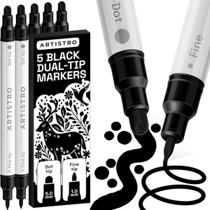 image:imageARTISTRO 12 Gold DualTip Acrylic Paint Markers  Paint Pens Set with Dot amp Fine Tips for Fabric Rock Glass Wood Coloring Books  Arts amp Crafts Gift  Classroom Must Haves amp School Supplies5